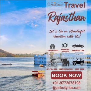 Travel to royal Jaipur book your adventures rides with pink city ride local sightseeing tour operator